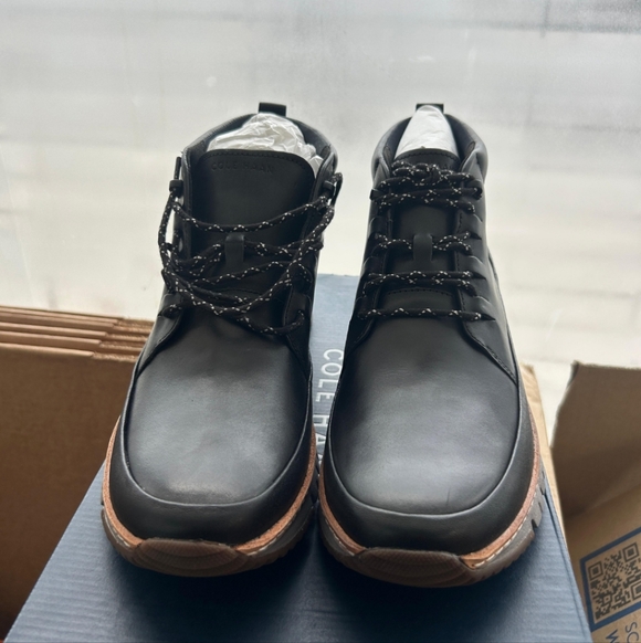Cole Hann Chukka Boots Mens 10 Black Grand Sport ZeroGrand Rugged  C31412 - Picture 2 of 4